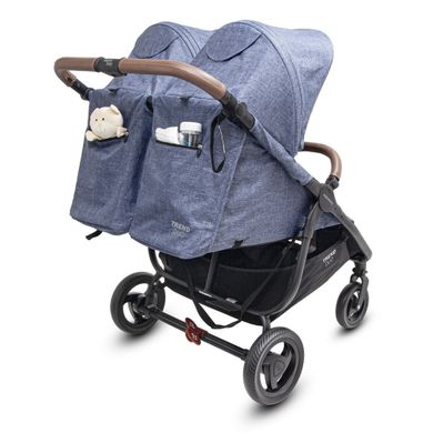 Прогулянкова коляска для двійні Valco Baby Snap Duo Trend (Denim)