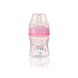 Пляшечка для годування антиколікова з широким горлечком 120 мл, Рожевий