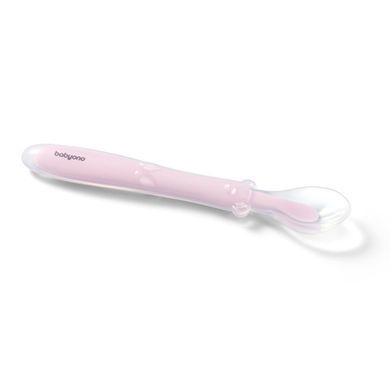 Ложечка силіконова еластична, рожевий, BabyOno, 785/03