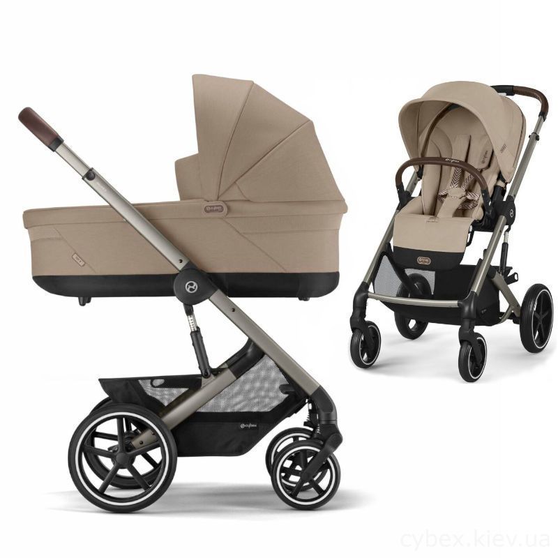 Візок 2в1 Cybex Balios S Lux 2025 TPE Almond Beige - Потягусі