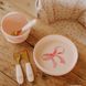 Набір для годування Elodie Details Silicone Bowl Set LFGB Rosy Bow арт. 60245211885NA