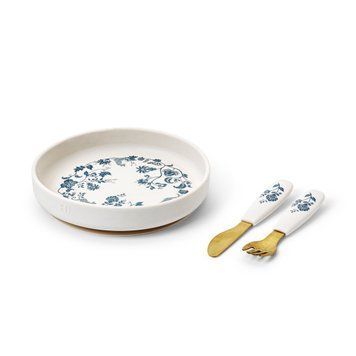 Набір для годування Elodie Details Silicone Plate Set LFGB Garden Leo Toile арт. 60246206422NA