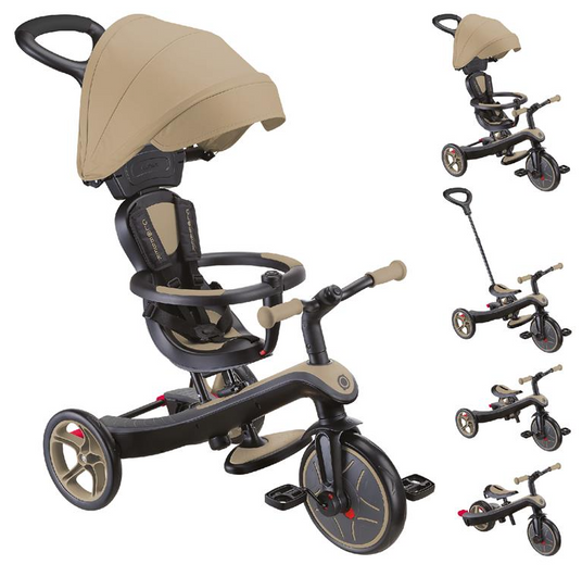 Велосипед дитячий GLOBBER серії EXPLORER TRIKE 4в1, пісочний, до
