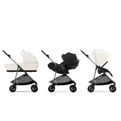 Коляска Cybex Melio Cotton White (з бампером)