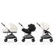 Коляска Cybex Melio Cotton White (з бампером)