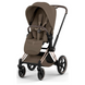 Універсальний візок 2 в 1 Cybex Priam 5.0 Style Collection Coconut Brown, шасі Rosegold