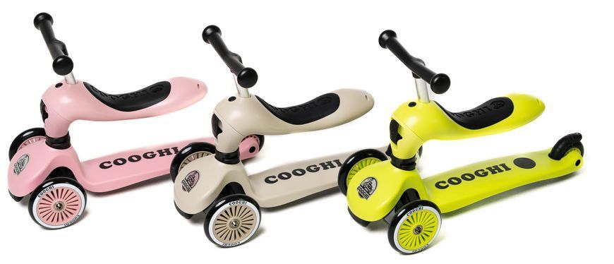 Дитячий самокат Cooghi V2 Classic, колір Green,