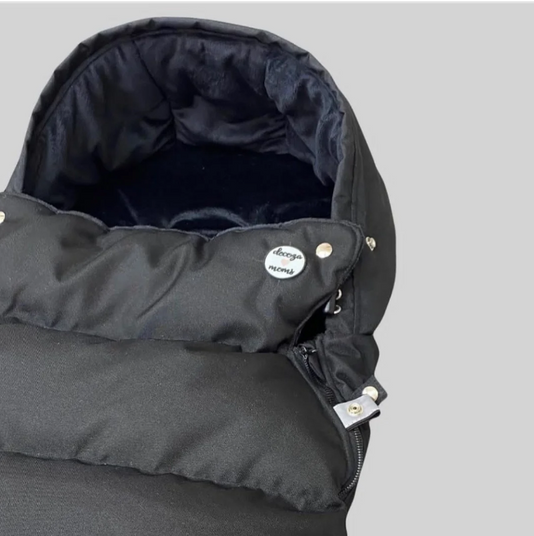 Зимовий футмуф на коляску чорний оксфорд (100х47 см), Decoza Moms