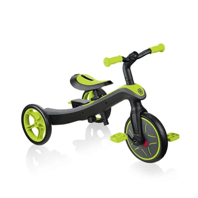 Велосипед дитячий з батьківською ручкою GLOBBER серії EXPLORER TRIKE 4в1, зелений, до 20кг