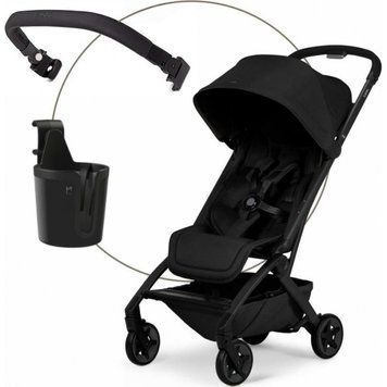 Прогулянкова коляска Joolz Aer2 BB + CH Space black, бампером та підсклянником (320440)