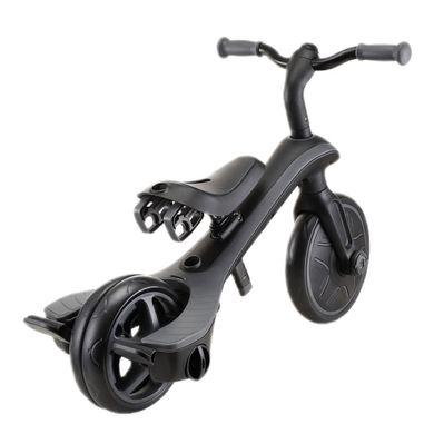 Велосипед дитячий GLOBBER серії EXPLORER TRIKE DELUXE PLAY 4в1, чорно-сірий, до 20кг, 3 кол