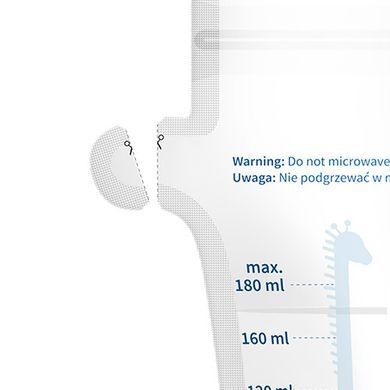 Пакети для зберігання грудного молока 180 мл, 30 шт./уп. BabyOno, арт. 1084
