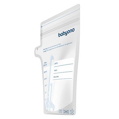 Пакети для зберігання грудного молока 180 мл, 30 шт./уп. BabyOno, арт. 1084