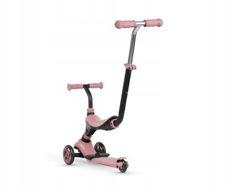 Самокат триколісний дитячий 5в1 Sema Pink, Qplay