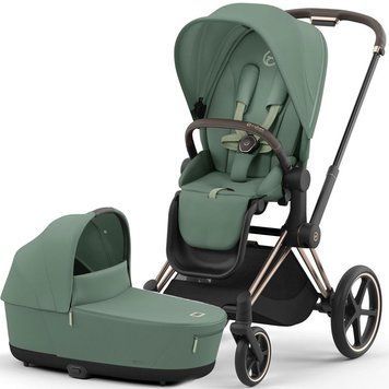 Коляска 2в1 Cybex Priam 2025 Leaf Green шассі Rosegold